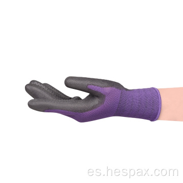 Pantalla táctil Hespax Microfoam Glove de punteado Nitrilo anti-Slip